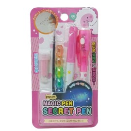 3 in 1 Set with Invisible Pen, Multi Crayon Pencil and Pen