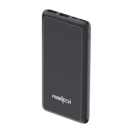 Frontech 10000 mAh Lithium Polymer Power Bank PB-018 with Fast Charging, Black
