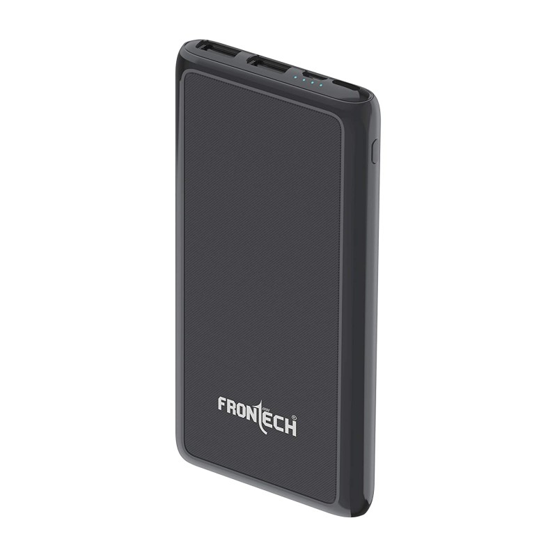 Frontech 10000 mAh Lithium Polymer Power Bank PB-018 with Fast Charging, Black
