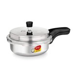 Pigeon Aluminium Pressure Pan Junior with Outer Lid, 3.5 Liters, Silver