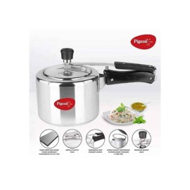 Pigeon Storm 3 Liter Induction Bottom Pressure Cooker (Aluminum)