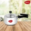 Pigeon Mila 3 Ltr Aluminium With Induction Base Pressure Cooker (Inner Lid, Silver)