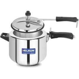 Nelkon Swera 5 Ltr Induction Bottom Pressure Cooker & Pressure Pan (Stainless Steel)