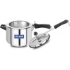 Nelkon Swera 5 Ltr Induction Bottom Pressure Cooker & Pressure Pan (Stainless Steel)