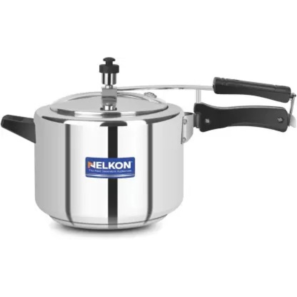 Nelkon Swera 5 Ltr Induction Bottom Pressure Cooker & Pressure Pan (Stainless Steel)