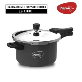 Pigeon Hard Anodized Pressure Cooker Titan 2.5 Liter with Induction Bottom