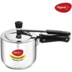 Pigeon Inox Stainless Steel Pressure Cooker 2 Liter Inner Lid Induction Bottom (Stainless Steel)