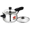 Pigeon Inox Pro 3 Ltr Induction Bottom Pressure Cooker (Stainless Steel)