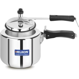 Pigeon Copper Coil Rapido Cute Induction Cooktop + Nelkon Swera 3 Liter Induction Bottom Pressure Cooker(Stainless Steel)