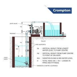 Crompton 0.5HP SP Mini Crest II Water Pump (Multicolor)