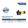 Crompton SWJ100AT-36 PLUS Shallow Well Jet Residential Water Pump Self Priming 1 HP Single Phase