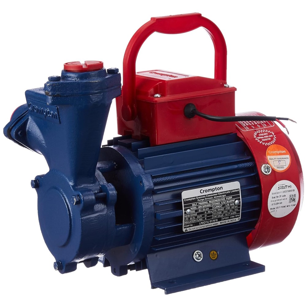 Crompton Mini Samudra i - 1 HP - Self Priming Monoset Pump (Multicolor)