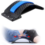 Multi-Level Back Stretcher Posture Corrector Device for Back Pain Relief with Back Support Mate Magic Back Stretching Massage (Multicolor)