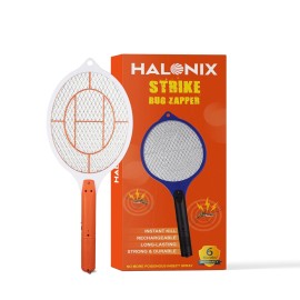 Halonix Bug Zapper Anti-Mosquito Racquet, Insect Killer Bat with Rechargeable 400 mAh Battery Mosquito bat, Fly swatter
