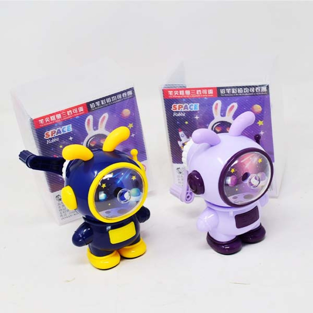 Bunny Rabbit space Pencil Sharpener In Assorted Colours