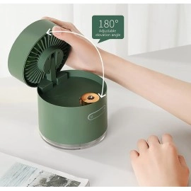 Mini Desktop Cooling Fan with Humidifier Spray