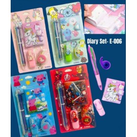 5 in 1 Diary with Multicoloured Pen Set
