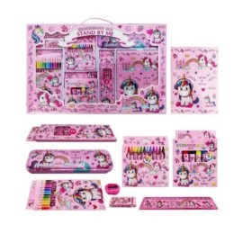 Unicorn Stationery Gift Set for Kids - Includes Pencils, Crayons and Markers