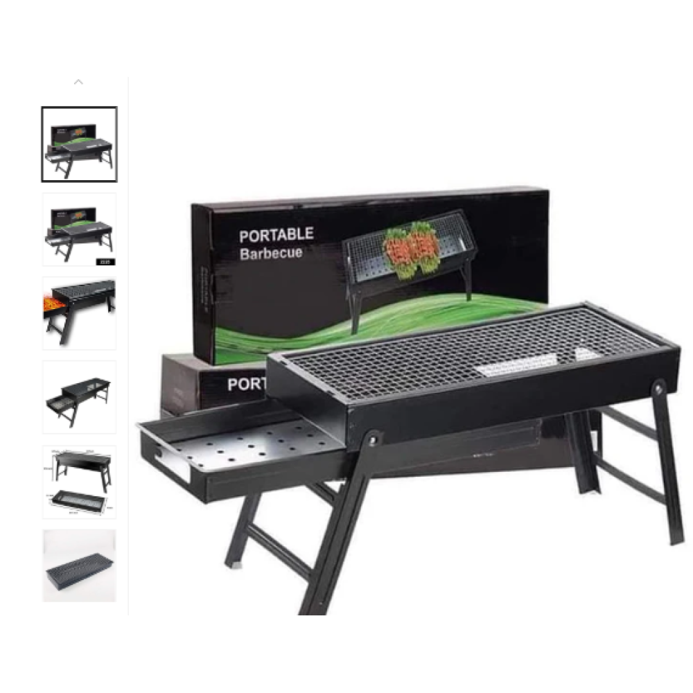 Folding Portable Barbeque BBQ Grill Set for Outdoor and Home