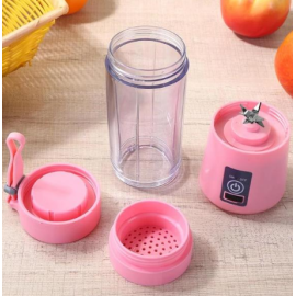 Multi-Purpose Portable USB Electric Juicer 6-Blades, Protein Shaker, Blender Mixer Cup (380 ml)