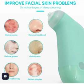 Vacuum Blackhead Machine, Reduce Spots Mini Handheld Lifting Massage Facial Blackhead Remover for Skin Care