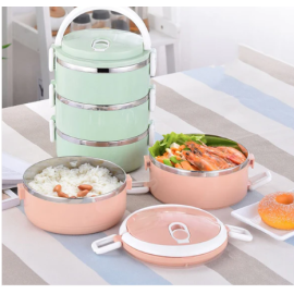 Multi Layer Stainless Steel Hot Lunch Box (3 Layer)
