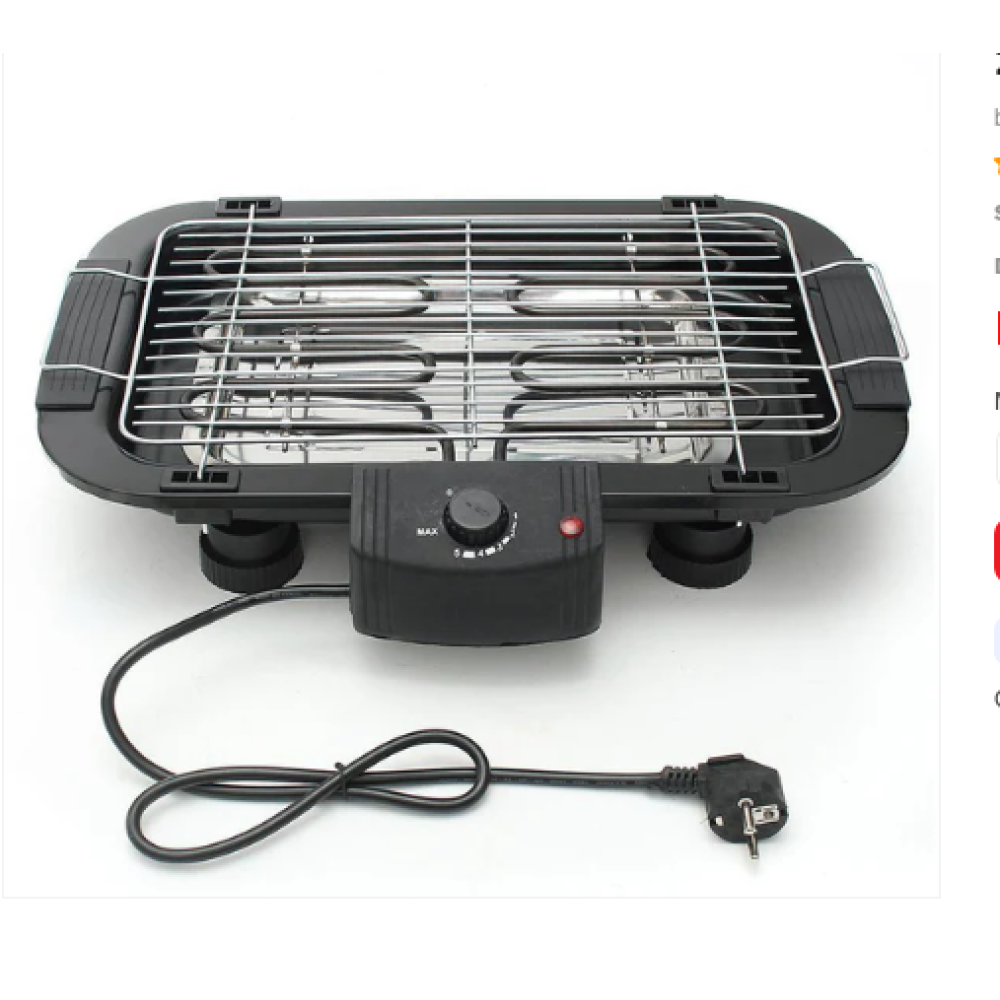 2000W Griller Barbeque Grill with Temperature Control Indoor & Outdoor Tandoor barbeque Grill with 12 Sticks, Stainless Steel Handle Outdoor Picnic Griller