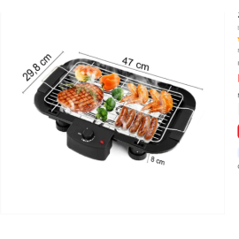 2000W Griller Barbeque Grill with Temperature Control Indoor & Outdoor Tandoor barbeque Grill with 12 Sticks, Stainless Steel Handle Outdoor Picnic Griller
