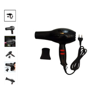 1500 Watts Professional Hair Dryer 2888 (Black)