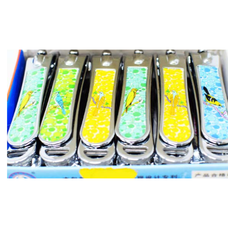 (12pc box) Weimao Brand Nail Cutter clipper in Print Designs