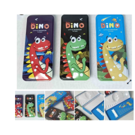 Dinosaur Metal Pencil Box