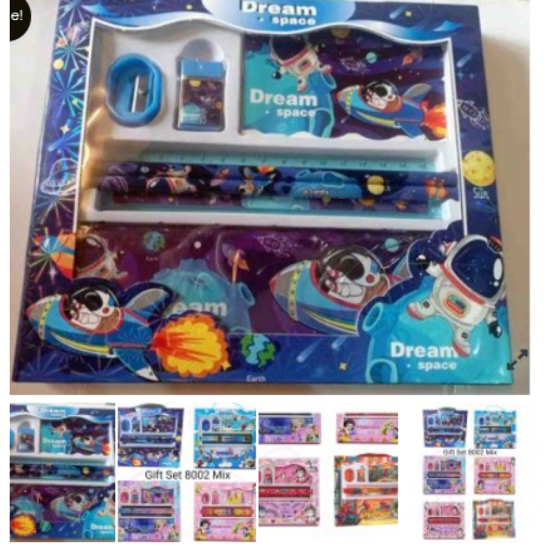 Unicorn Stationery Gift Set for Kids - Includes Pencils, Crayons and Markers pack of 2