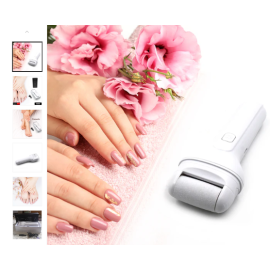 Portable Electric Foot File – Rechargeable Callus Remover & Pedicure Tool for Smooth Feet