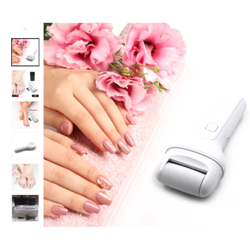 Portable Electric Foot File – Rechargeable Callus Remover & Pedicure Tool for Smooth Feet