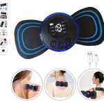Portable USB Neck Massager Electric Neck Massager, Enhancer Mini Cervical Massager EMS Lymphatic Drainage Massage with Cable