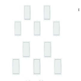 Anchor by Panasonic Roma Classic 10AX 1 Way Switch for Electric Board (White, 21011-10)