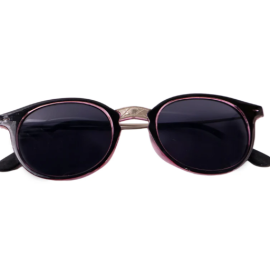 Pink UV Protected Round Sunglasses, classic Sunglasses for Men & Women, Lightweight