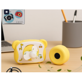 Cute Bear-shaped Mini Rechargeable Fan (1 Pc)