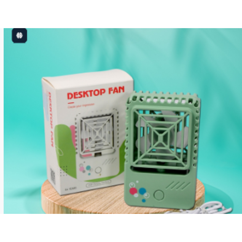 Mini Desktop Fan Rechargeable Table Fan Handheld Fan Usb Fan Desk Fan Cooling Fan For Home Office Car Multi Use Fan (Battery Not Include)