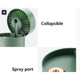 Mini Desktop Cooling Fan Automatic Shaking Head Rotating Spray Humidifier Fan Water Cooling Small Fan Desktop Mini Air Conditioning Fan With Small Water Tank