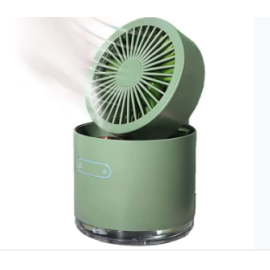 Mini Desktop Cooling Fan Automatic Shaking Head Rotating Spray Humidifier Fan Water Cooling Small Fan Desktop Mini Air Conditioning Fan With Small Water Tank