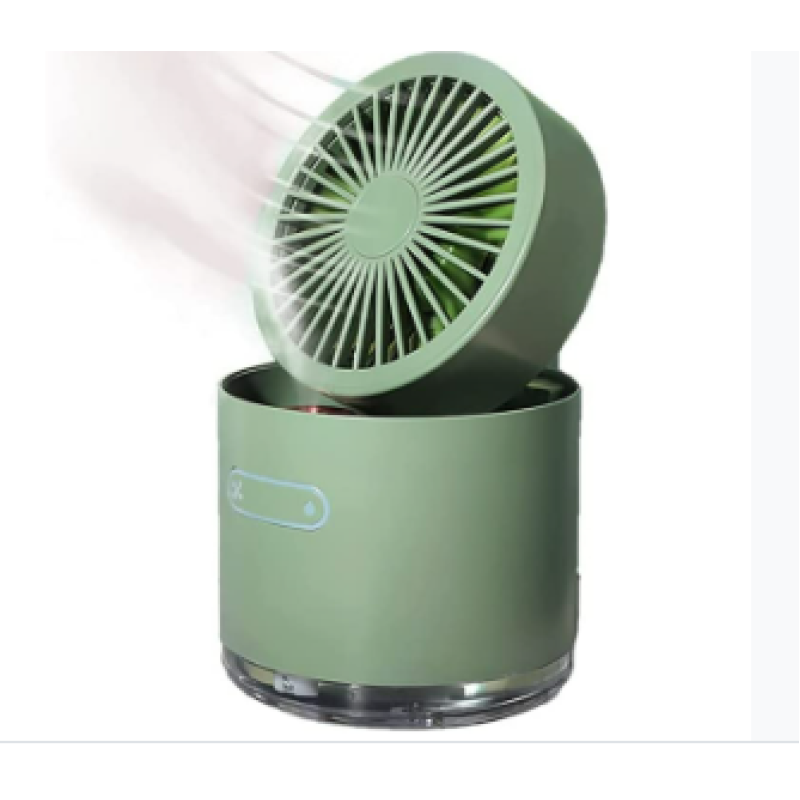 Mini Desktop Cooling Fan Automatic Shaking Head Rotating Spray Humidifier Fan Water Cooling Small Fan Desktop Mini Air Conditioning Fan With Small Water Tank