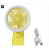 Portable Rechargeable Mini Table Fan With Led Light (1 Pc)