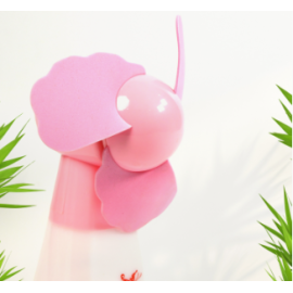  Cute Bright Color Desktop Office Usb Mini Fan Battery Usb Fans Usb Mini Fans (Battery Not Include)