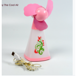  Cute Bright Color Desktop Office Usb Mini Fan Battery Usb Fans Usb Mini Fans (Battery Not Include)