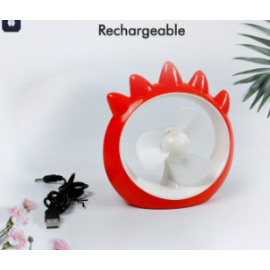 Mini Desktop Fan Rechargeable Table Fan Handheld Fan Usb Fan Desk Fan Cooling Fan For Home Office Car Multi Use Fan (Battery Not Include)