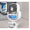 Air Portable Fan Grip Go 3 Speed Small Fan Great Stroller Fan Travel Or Desk Fan Cordless Personal Evaporative Air Cooler Universal Clamp For Indoor Outdoor Use 360 Degree Head Swivel Led Color Changing Light