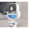 Air Portable Fan Grip Go 3 Speed Small Fan Great Stroller Fan Travel Or Desk Fan Cordless Personal Evaporative Air Cooler Universal Clamp For Indoor Outdoor Use 360 Degree Head Swivel Led Color Changing Light