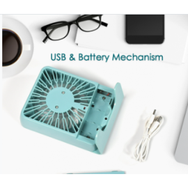 Portable Desk Fan Big Table Fan 3 Step Speed Setting Fan Personal Desk Fan Suitable For Office , School & Home Use 
