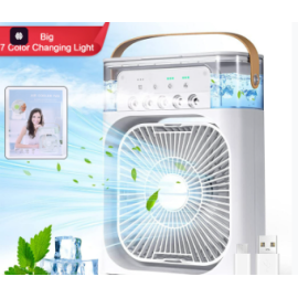 Portable Air Conditioner Fan 7 Color Changing Light (Big 1 Pc)